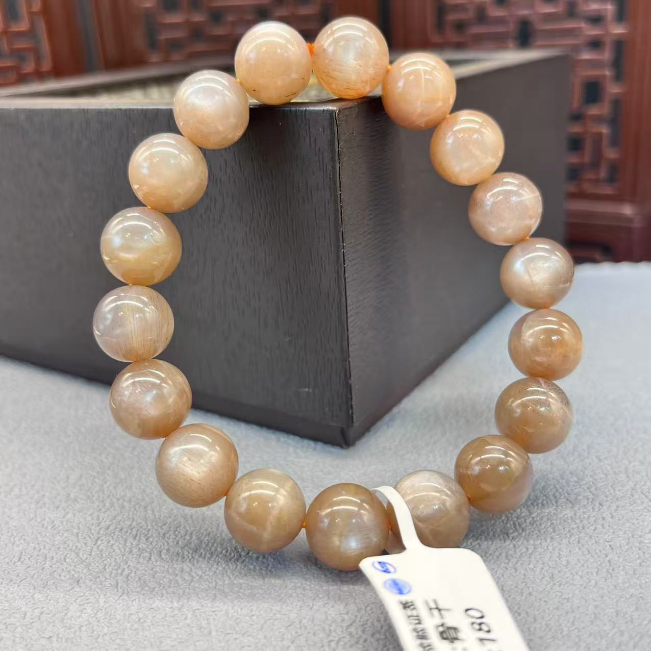 Natural black bone bracelet