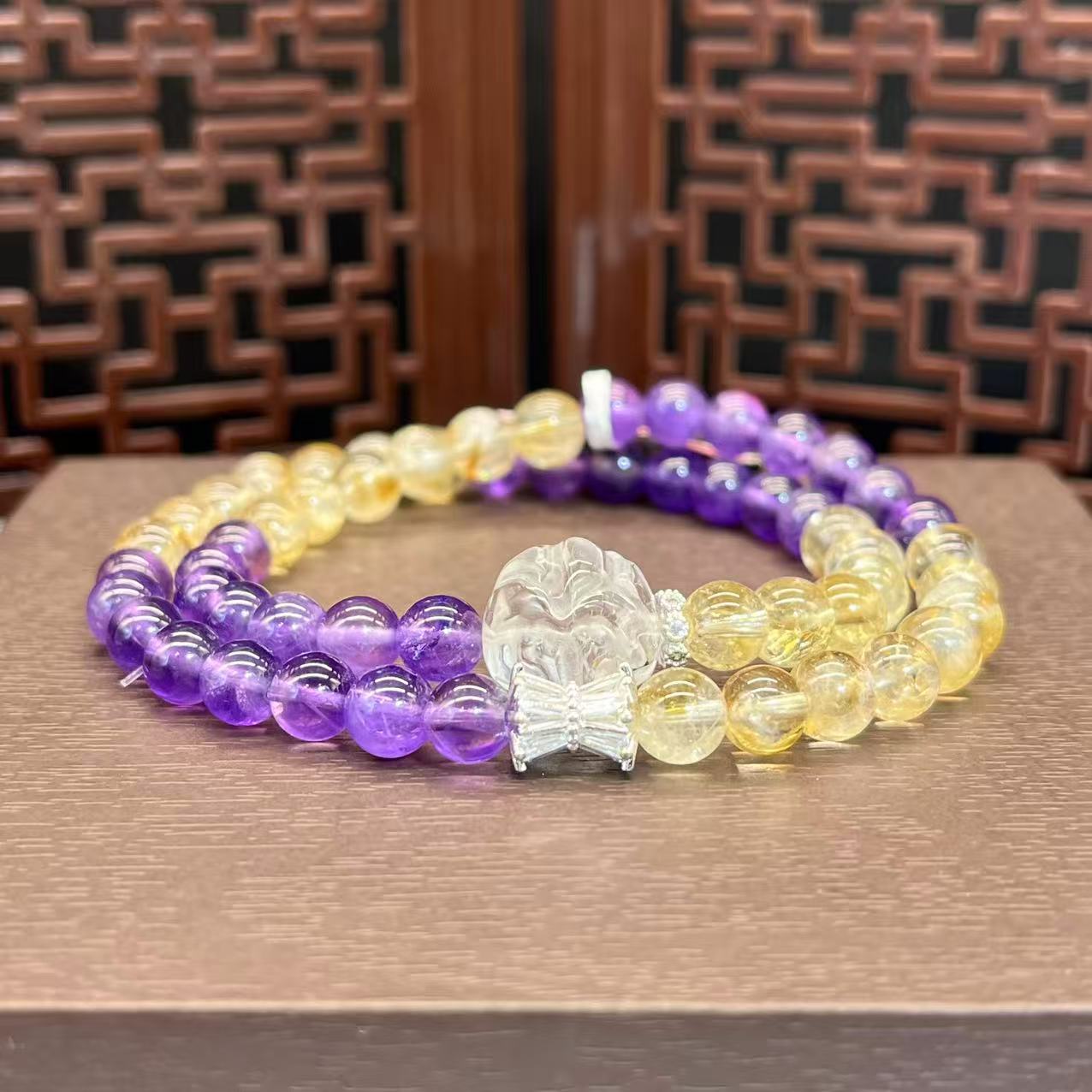 Natural crystal bracelet