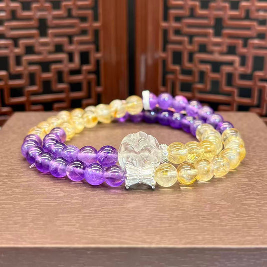 Natural crystal bracelet