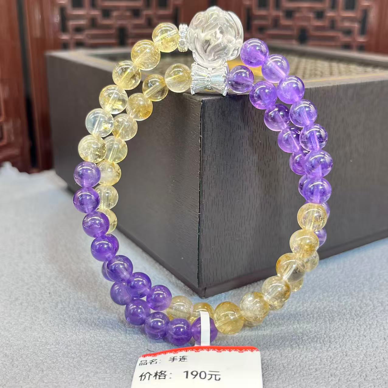 Natural crystal bracelet