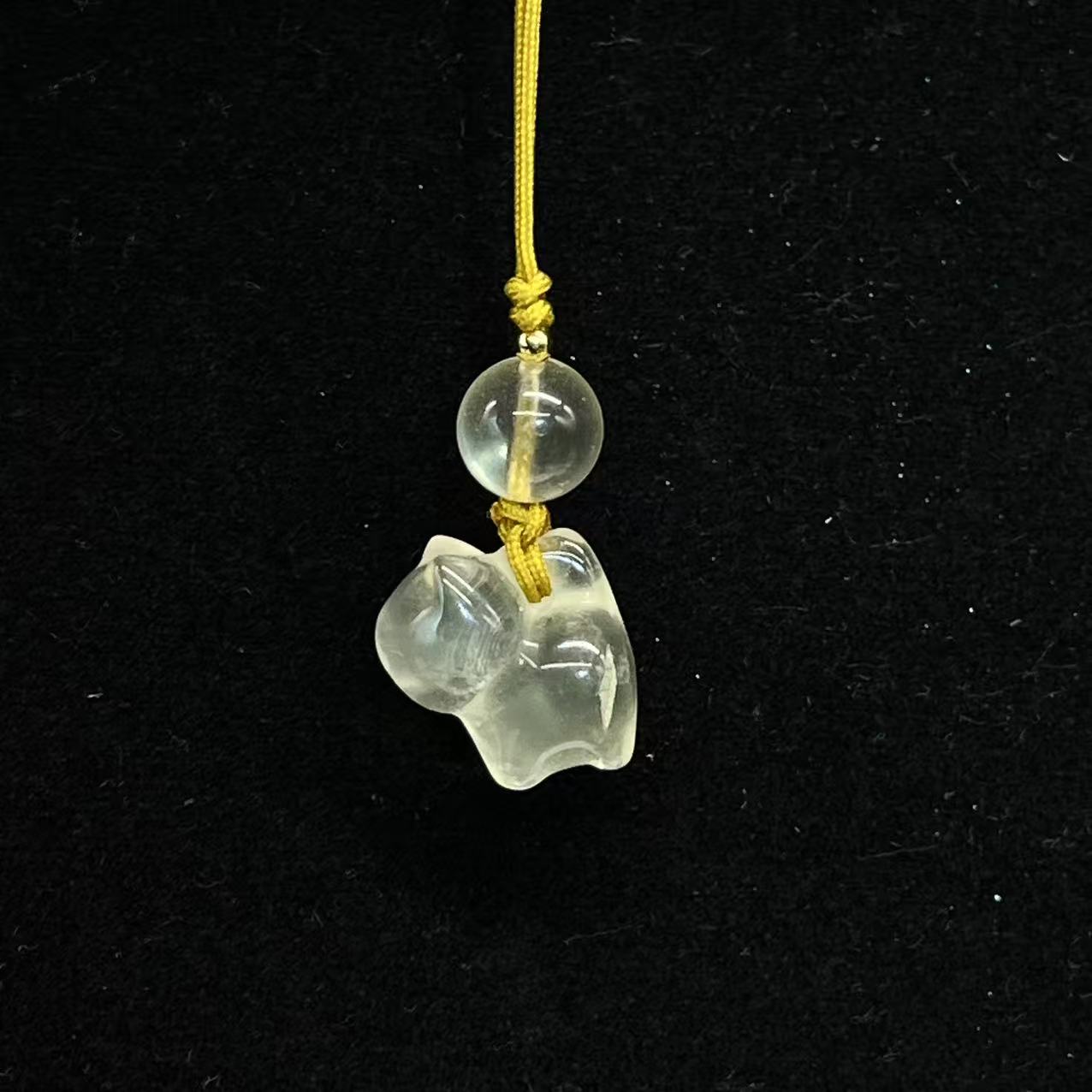 Natural citrine mobile phone chain