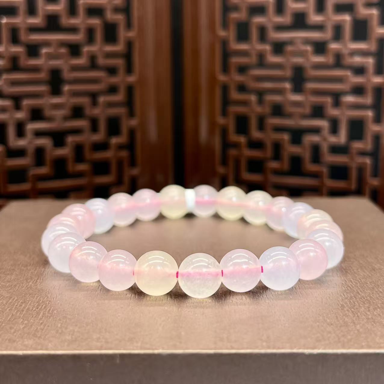 Natural morganite bracelet