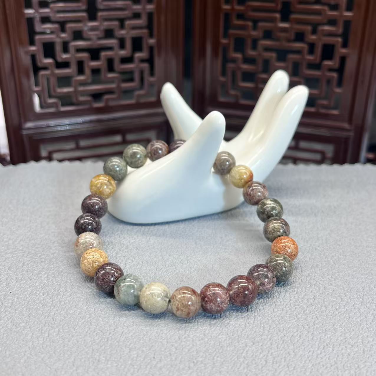 Natural garden quartz crystal bracelet