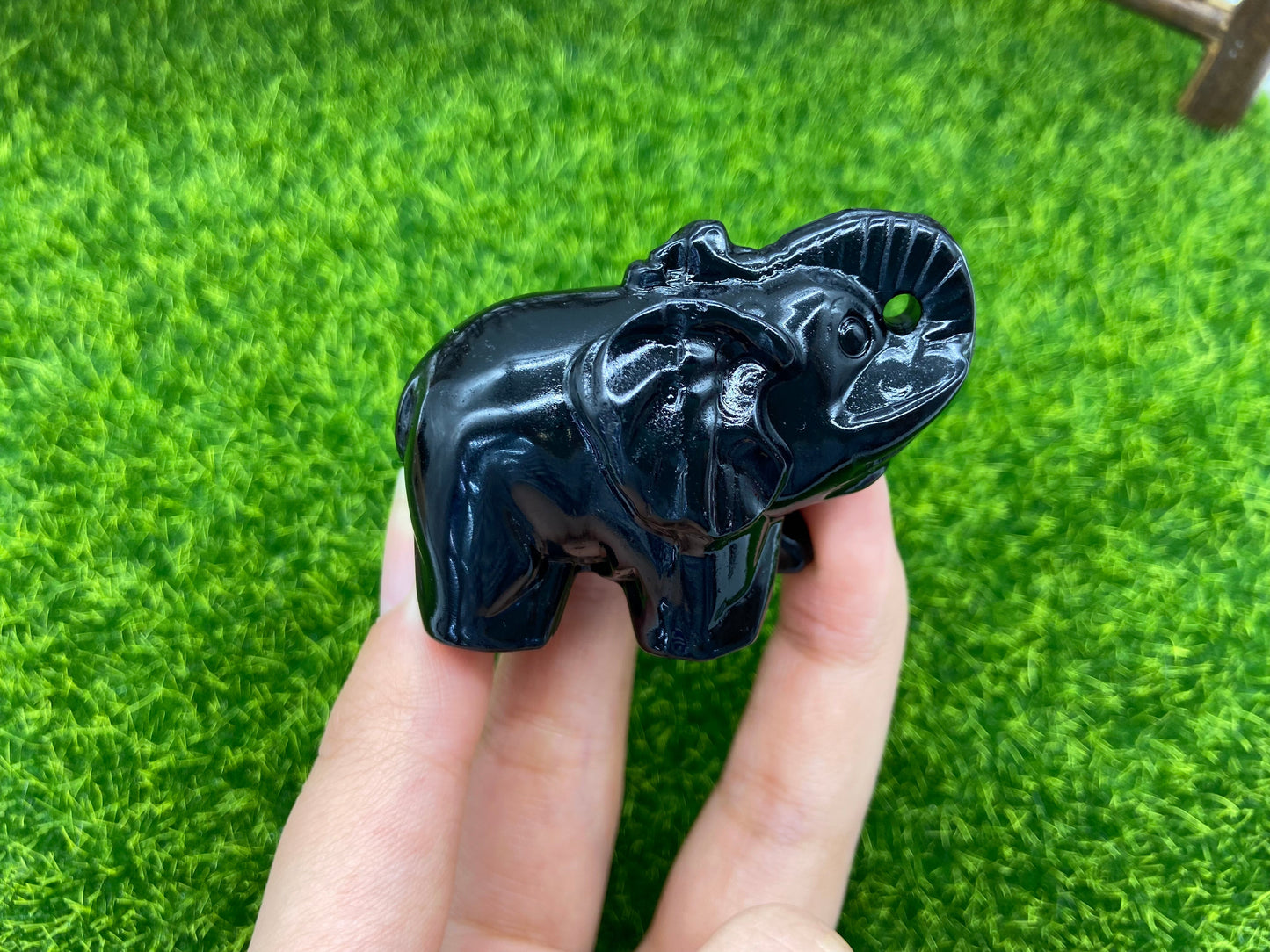 Obsidian elephant