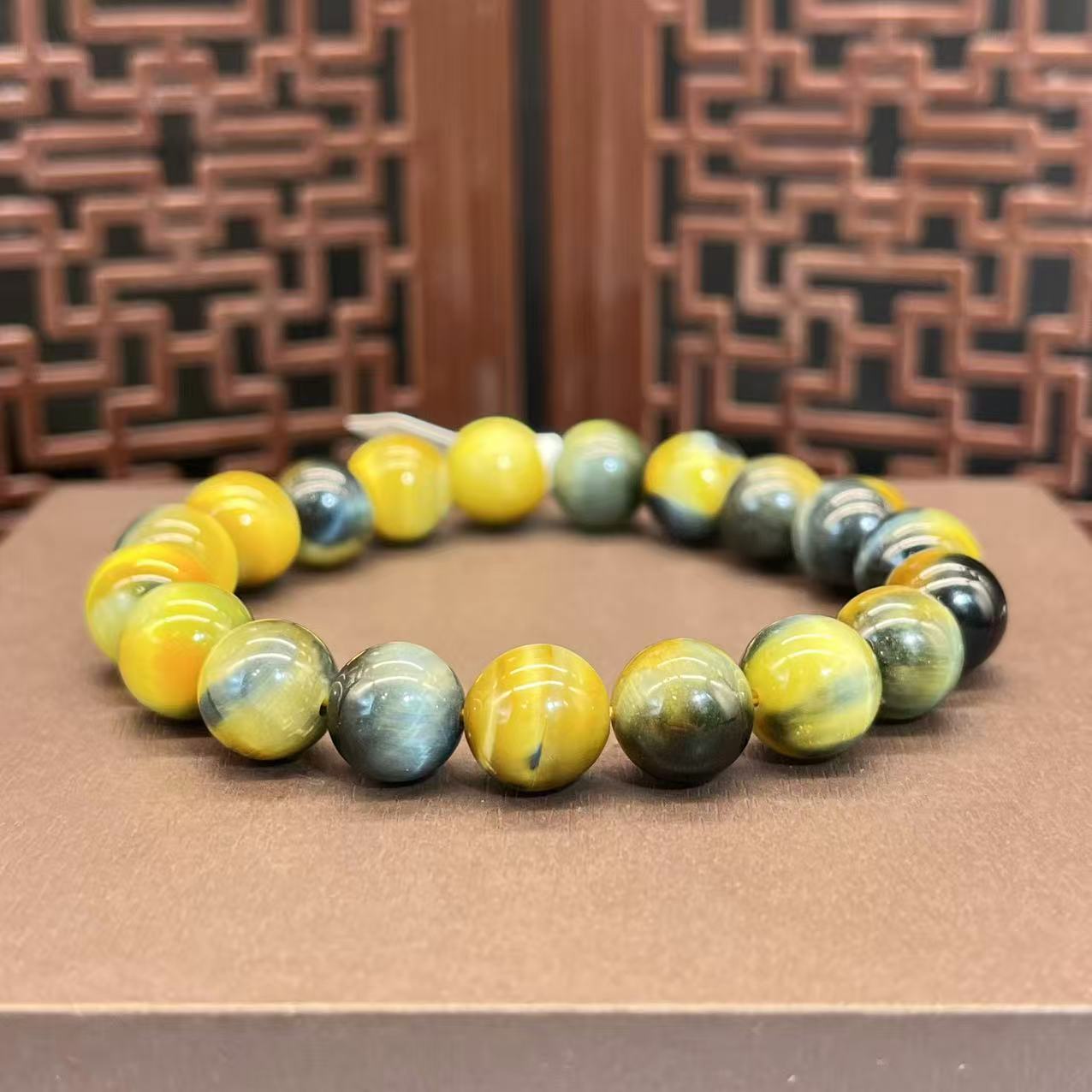 yellow tiger's eye bracelet