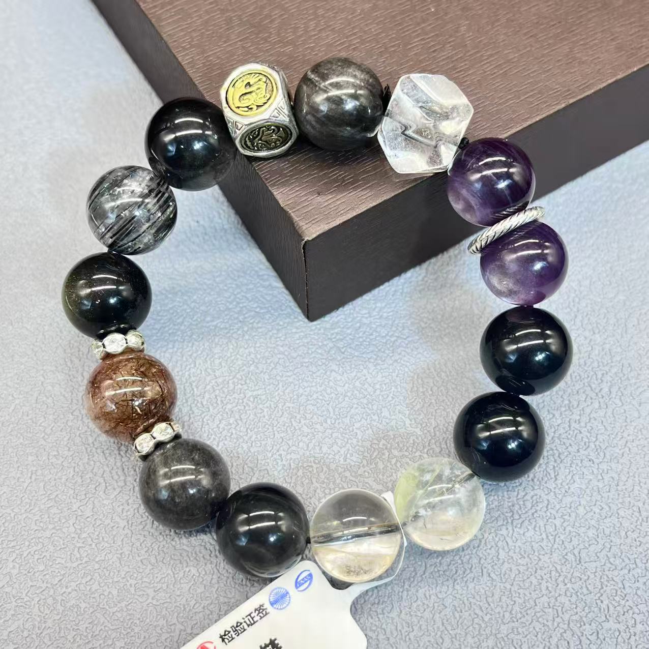 Natural mix material bracelet