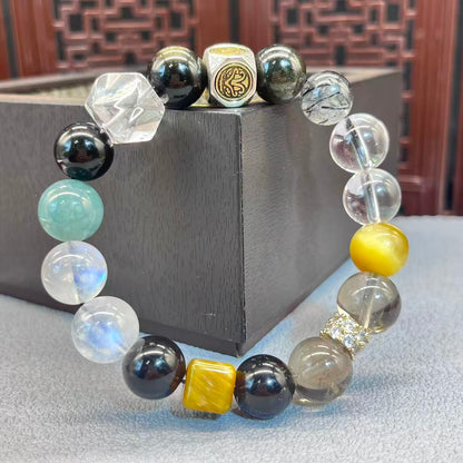 Natural mix material bracelet