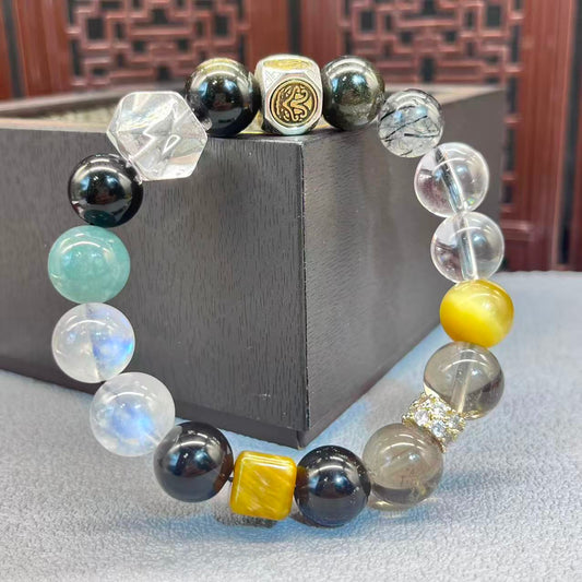 Natural mix material bracelet