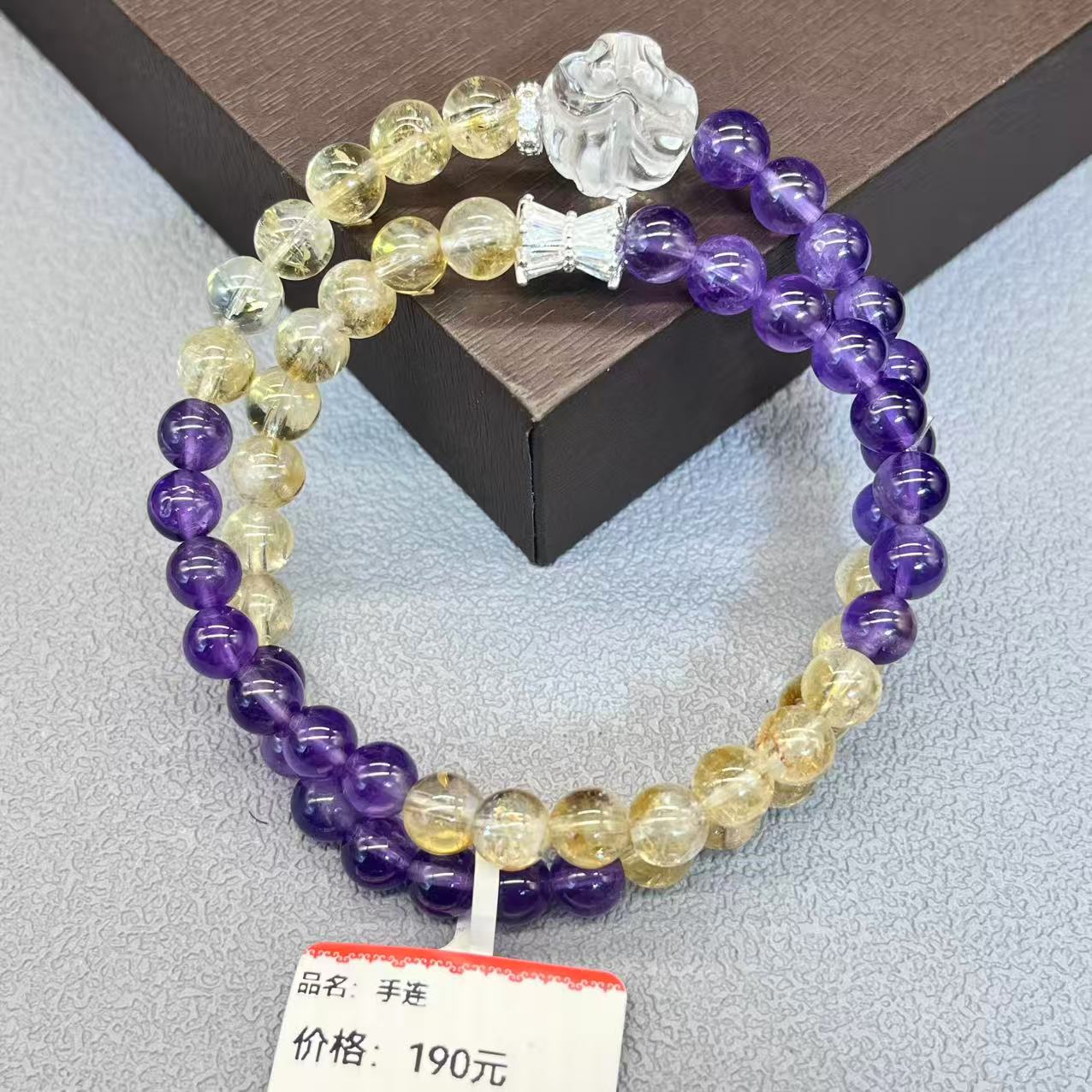 Natural crystal bracelet