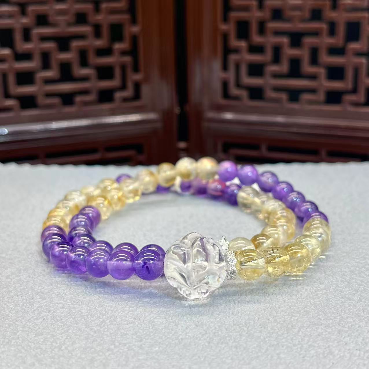 Natural crystal bracelet
