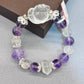 Natural crystal design bracelet