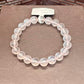 Natural pink crystal bracelet