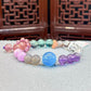 Natural crystal design bracelet