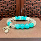 Natural crystal design bracelet