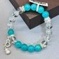 Natural crystal design bracelet