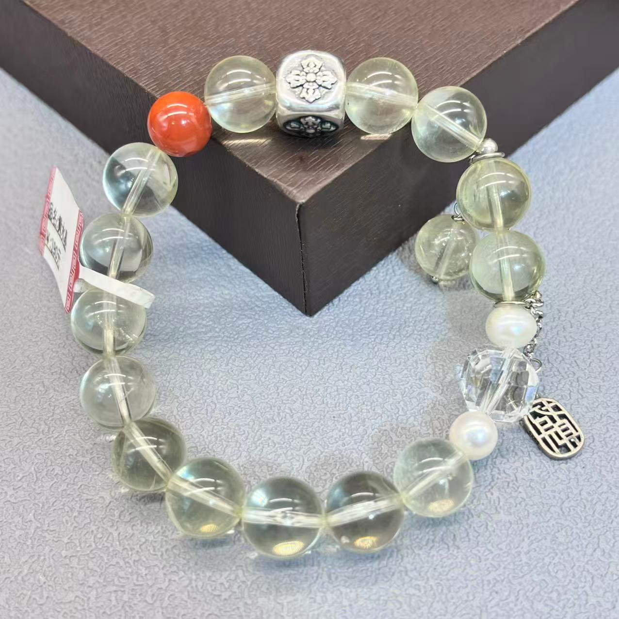 Natural citrine design bracelet