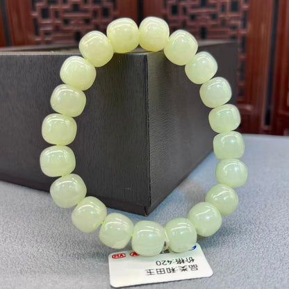 Natural hetian jade bracelet