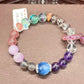 Natural crystal design bracelet
