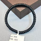 Natural black agate bracelet