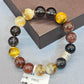 Natural crystal design bracelet