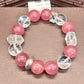 Natural crystal design bracelet