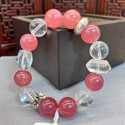 Natural crystal design bracelet