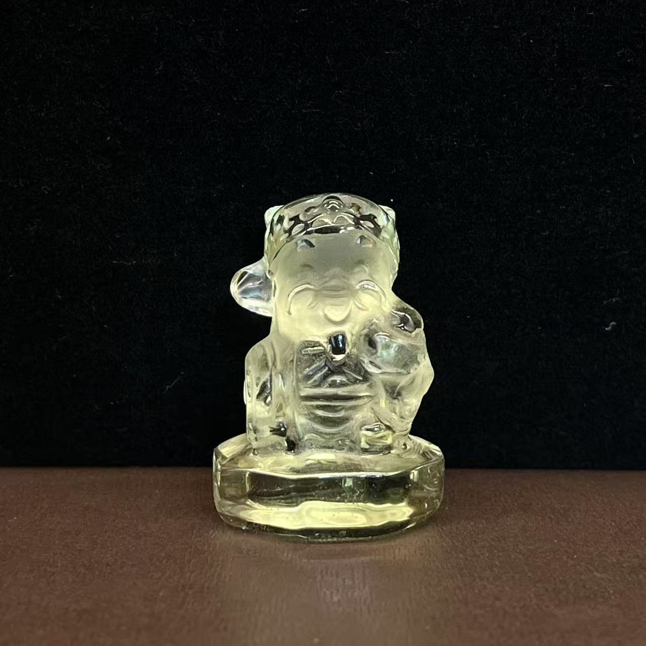 Natural citrine god of wealth ornaments