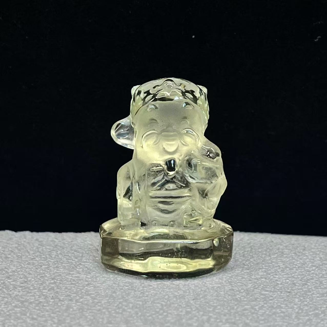 Natural citrine god of wealth ornaments