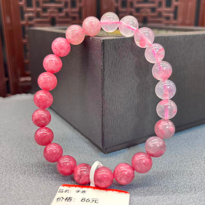 Natural rose stone bracelet