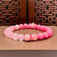 Natural rose stone bracelet