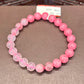 Natural rose stone bracelet