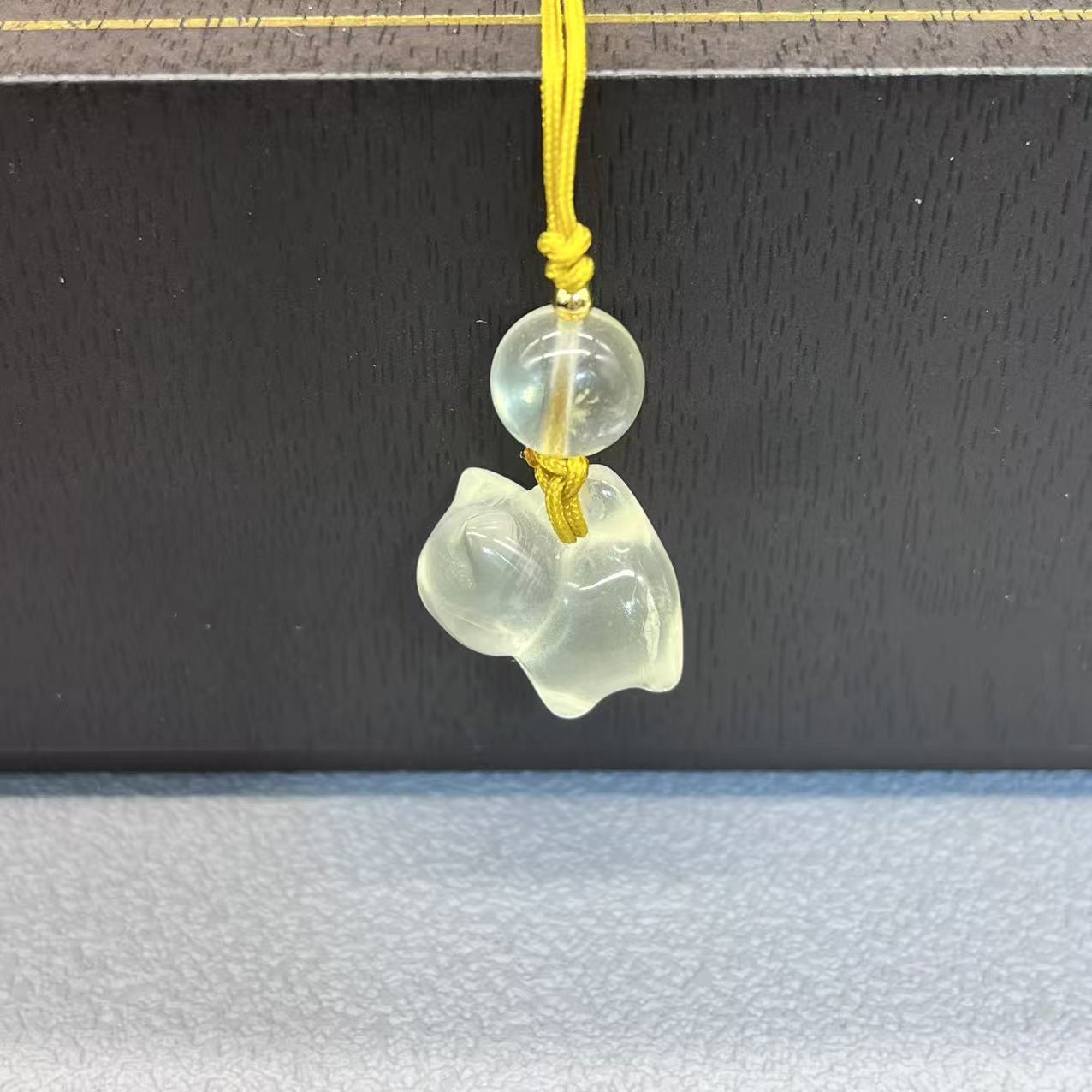 Natural citrine mobile phone chain