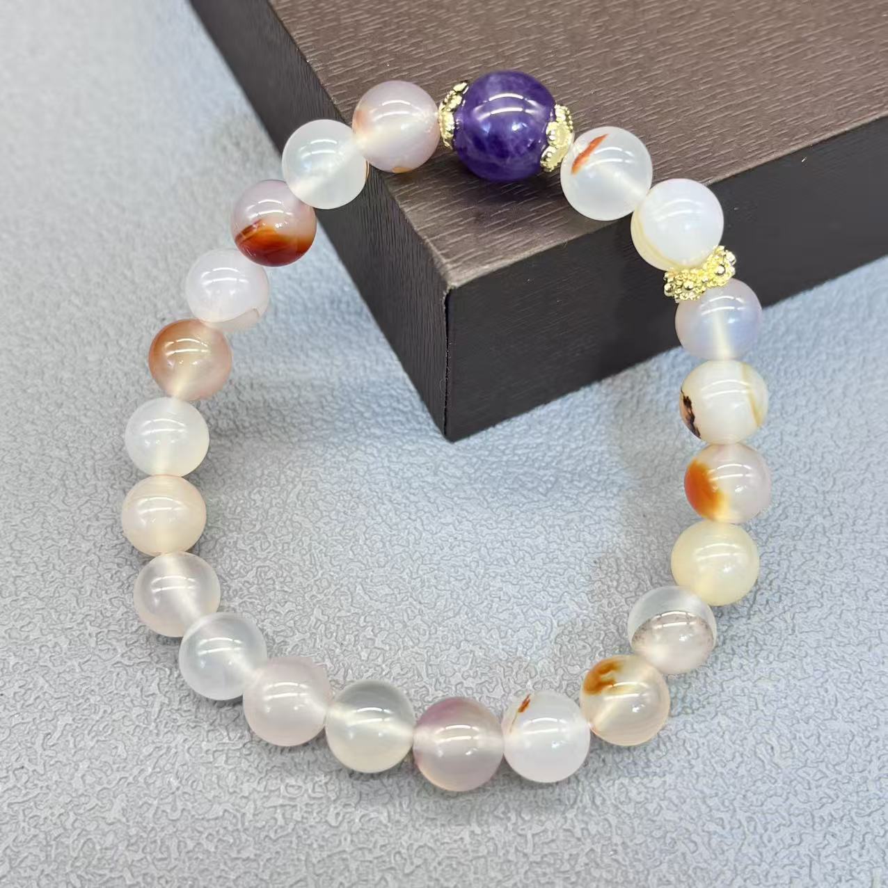 Natural agate bracelet