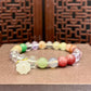 Natural crystal design bracelet
