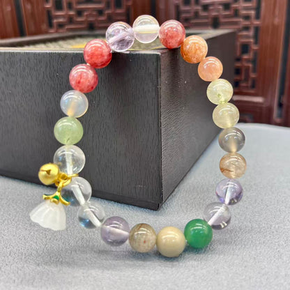 Natural crystal design bracelet