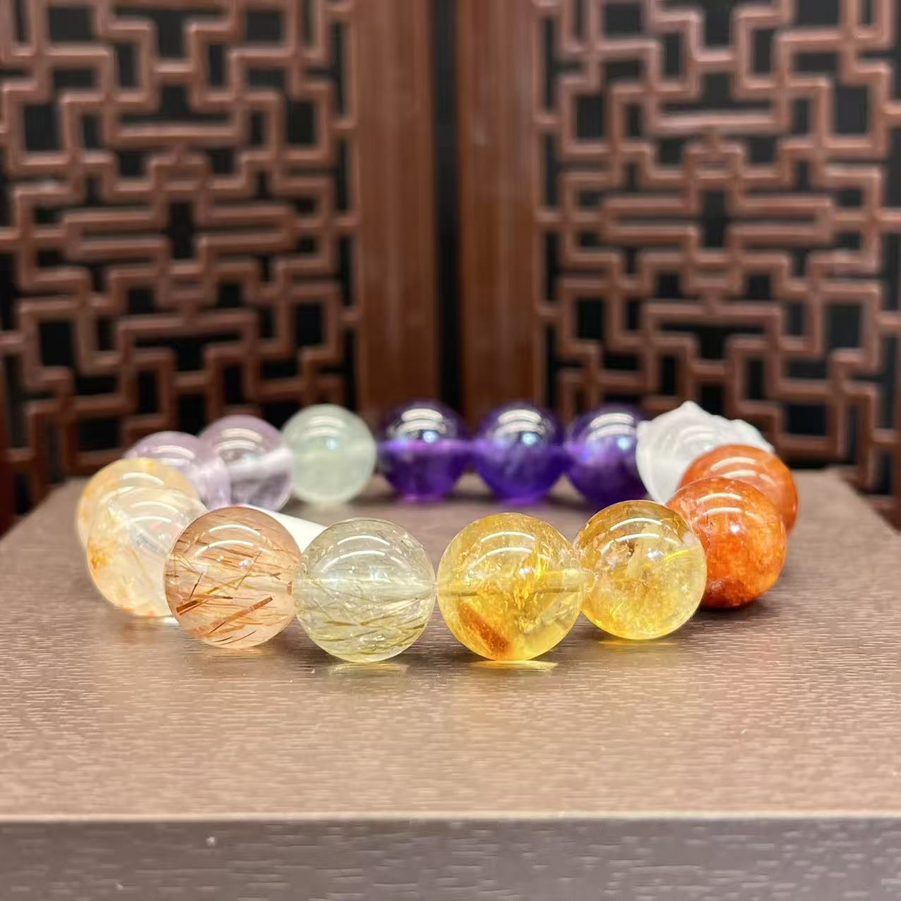 Natural crystal dobao bracelet