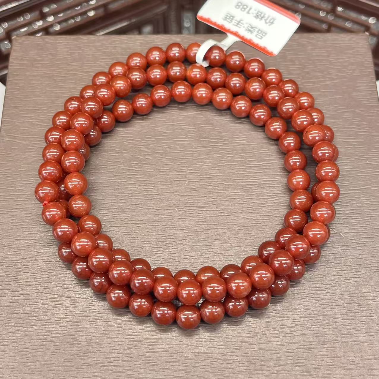 Natural agate bracelet