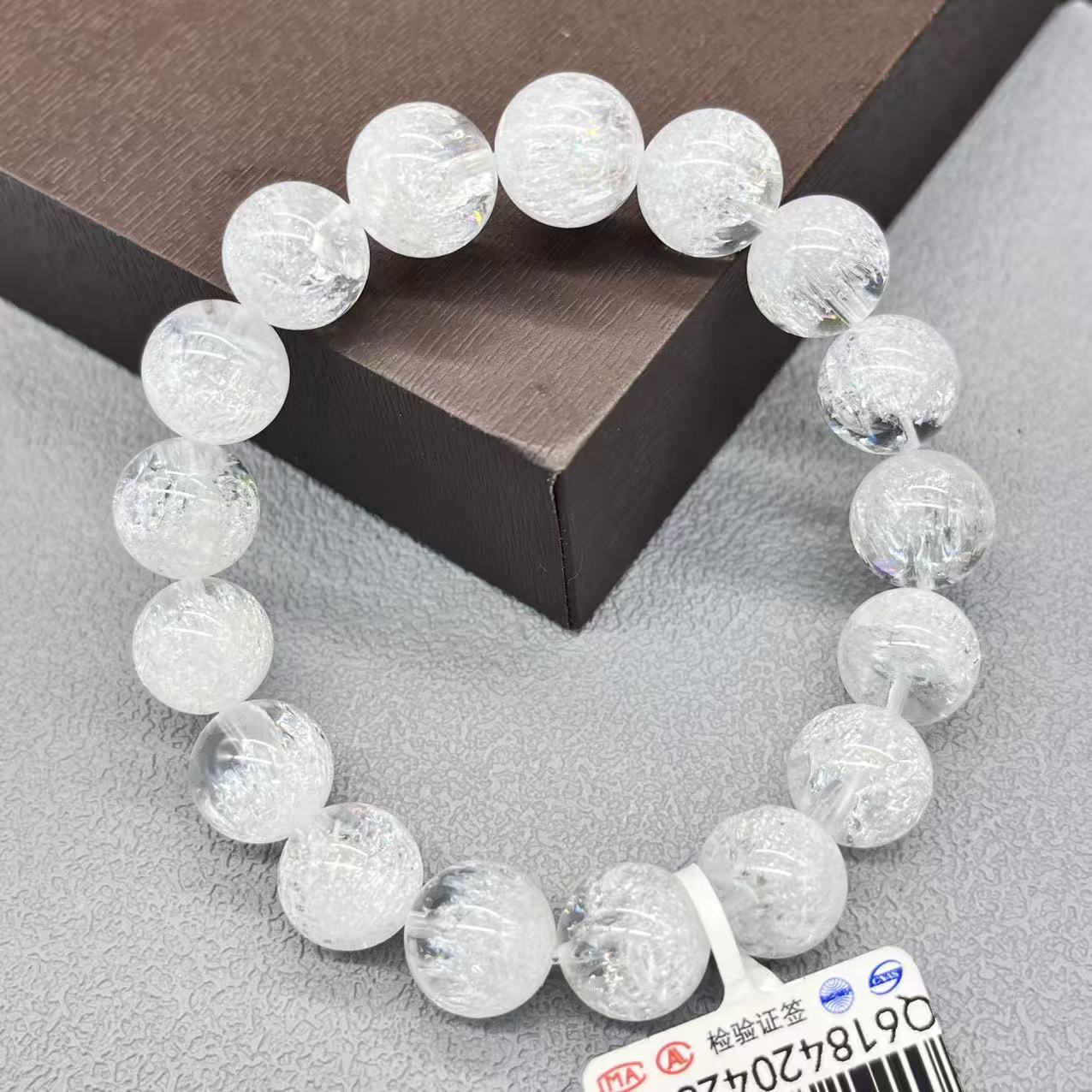 Natural white crystal bracelet