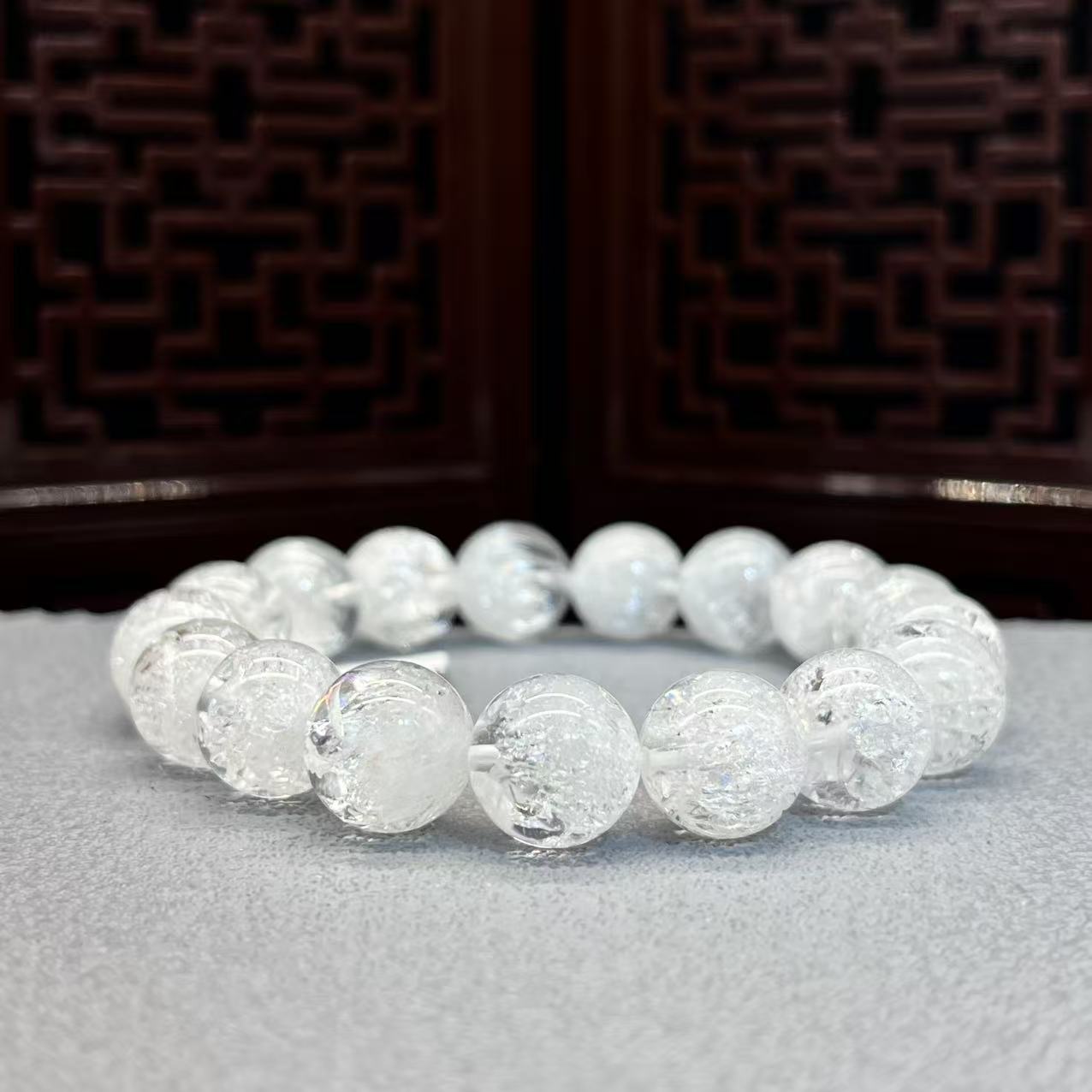 Natural white crystal bracelet