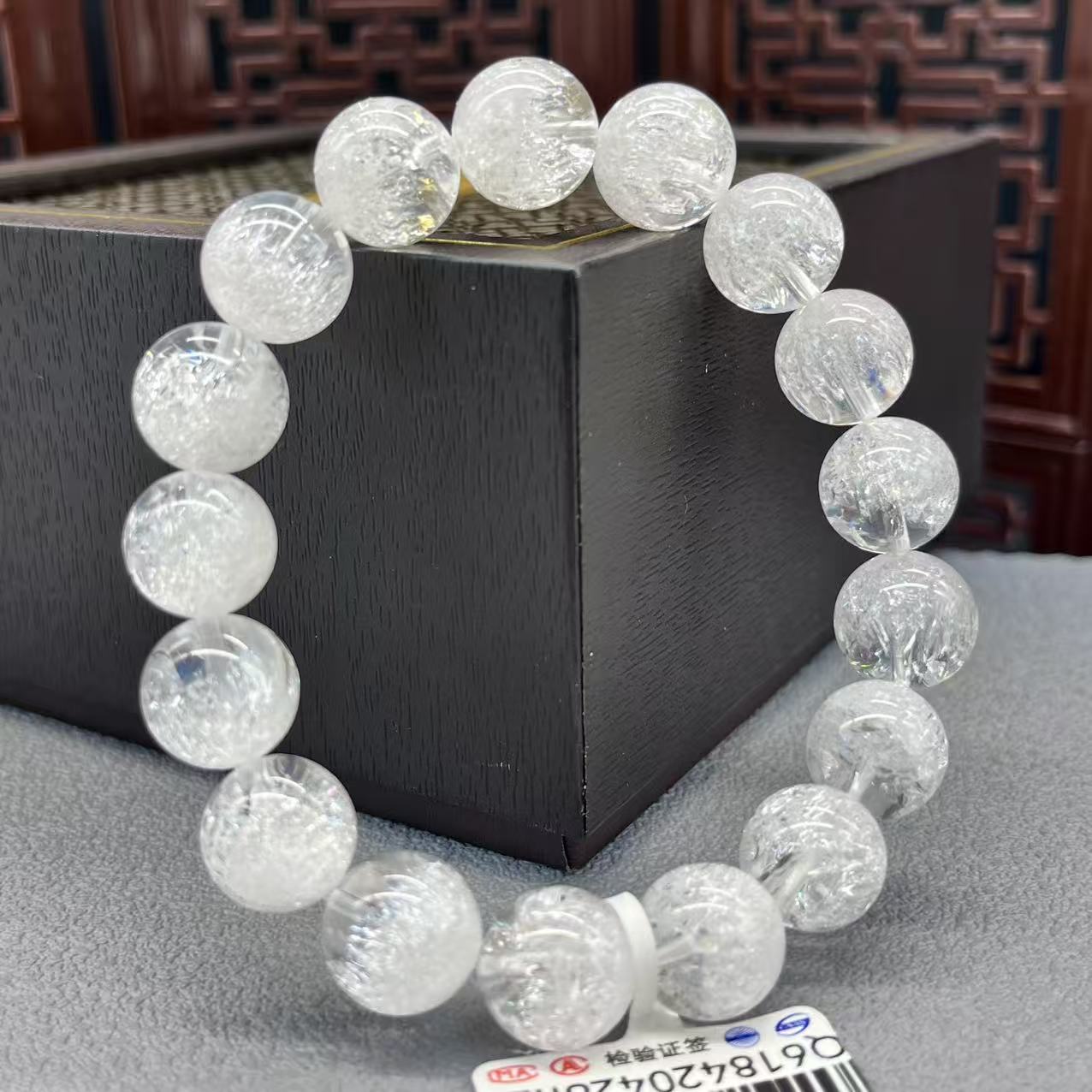 Natural white crystal bracelet