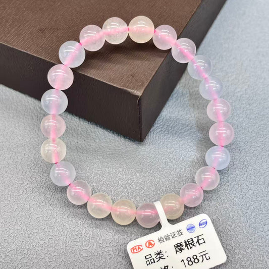 Natural morganite bracelet