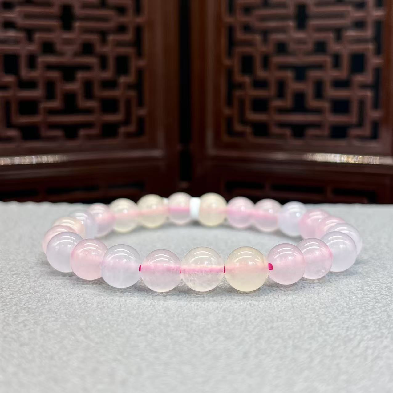 Natural morganite bracelet