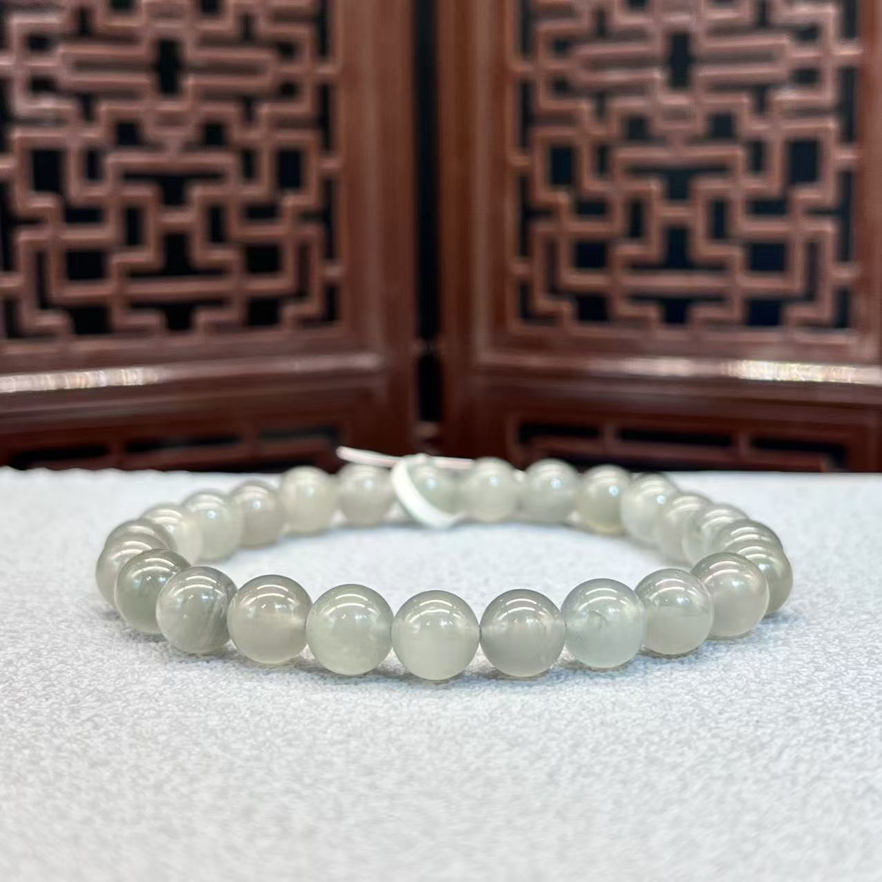 Natural rabbit hair crystal bracelet