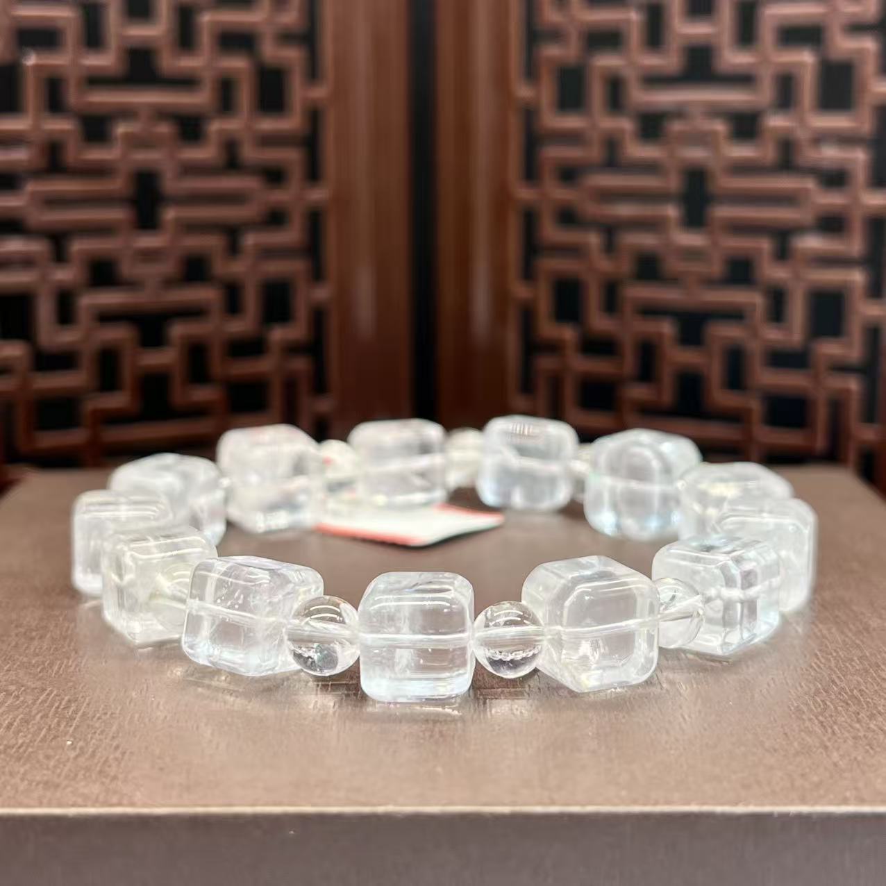 Natural white crystal sugar bracelet