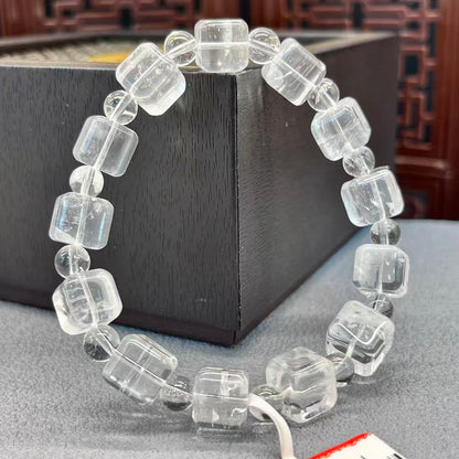 Natural white crystal sugar bracelet