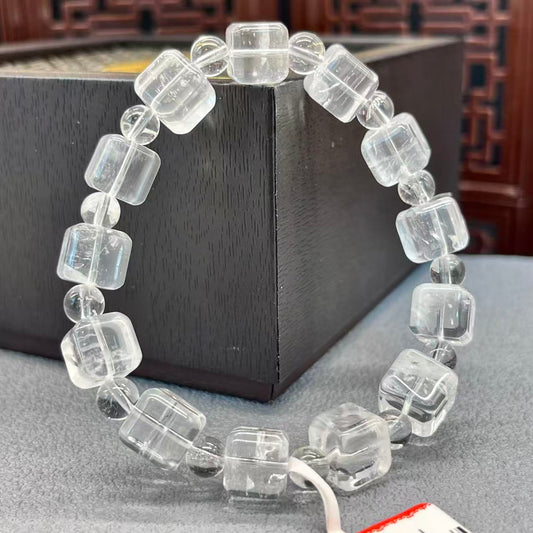 Natural white crystal sugar bracelet
