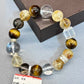Natural crystal design bracelet
