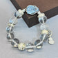 Natural crystal design bracelet