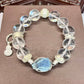 Natural crystal design bracelet