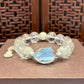 Natural crystal design bracelet